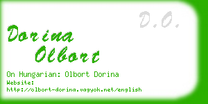 dorina olbort business card